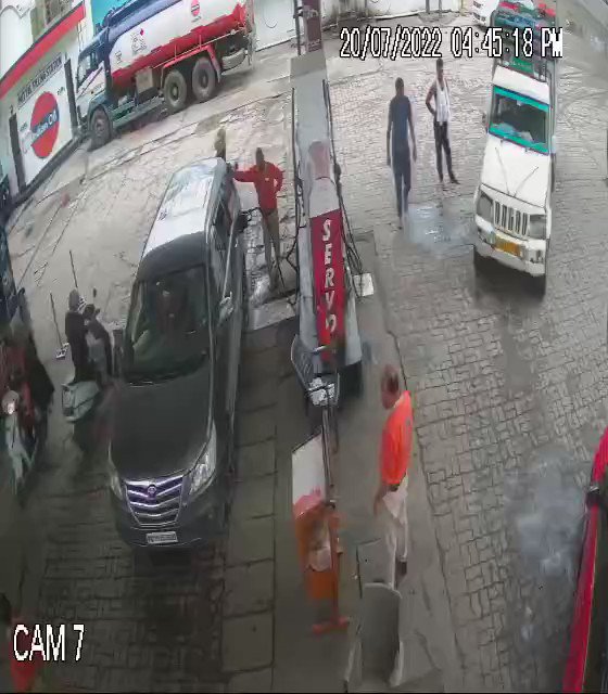Petrol pump accident