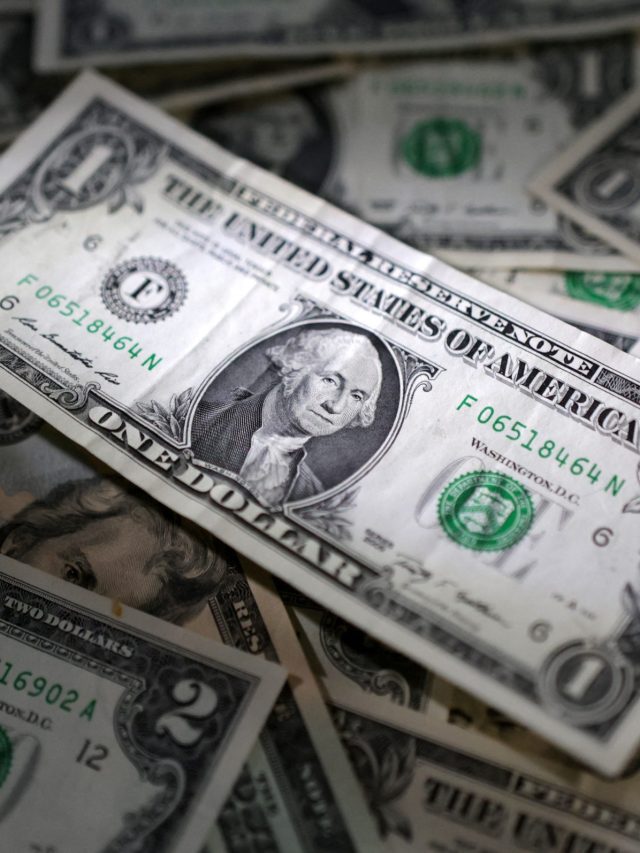 FILE PHOTO: Illustration shows U.S. dollar banknotes