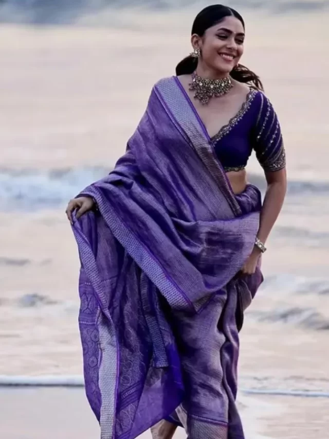 Mrunal Thakur's traditional outfits set a high standard for wedding attire.